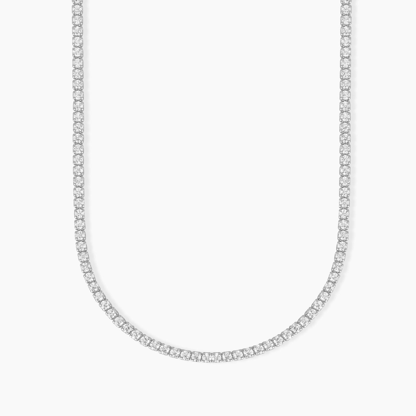 Collana Mabina Donna MINI TENNIS - Girocollo Tennis in Argento con Zirconi - Regolabile - Codice: 553336