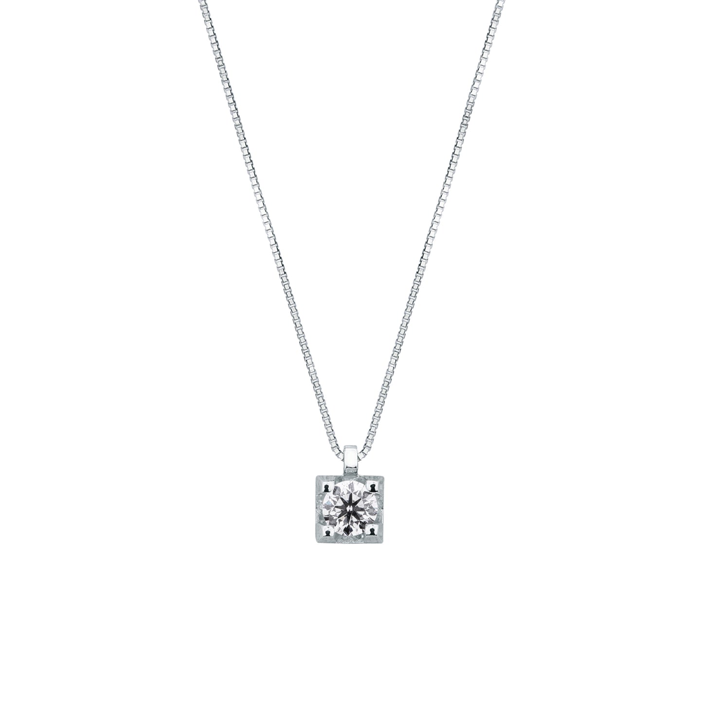Collana Mirco Visconti in Oro Bianco 18kt con Diamante Brillante (HP23/120)