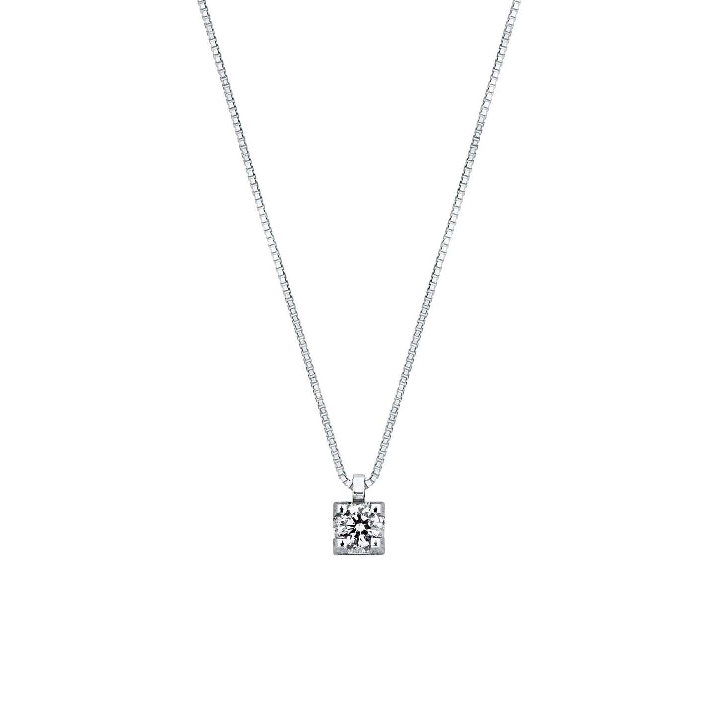 Collana Mirco Visconti in Oro Bianco 18kt con Diamante Brillante (HP23/90)