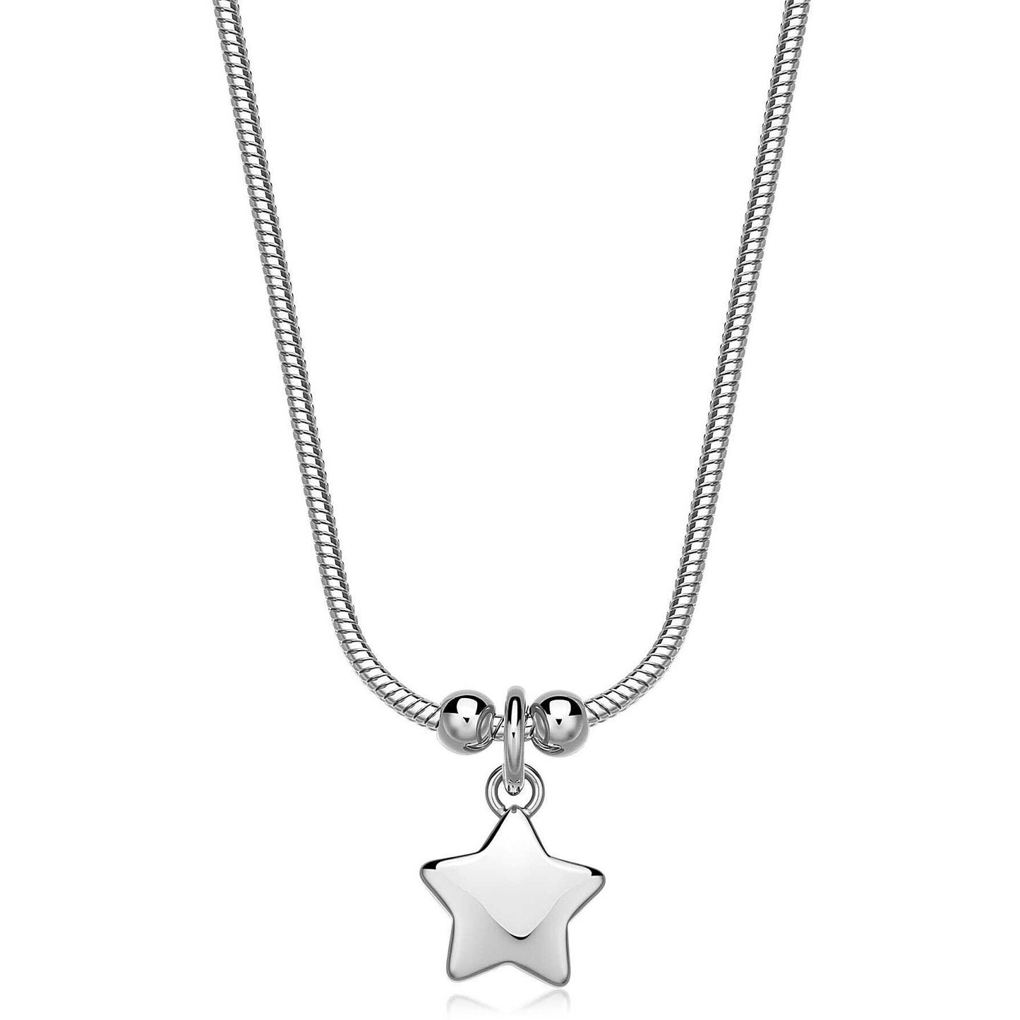 Collana Sagapò Donna CLICK - Collana con Ciondolo a Stella in Acciaio 316L - Codice: SCK280