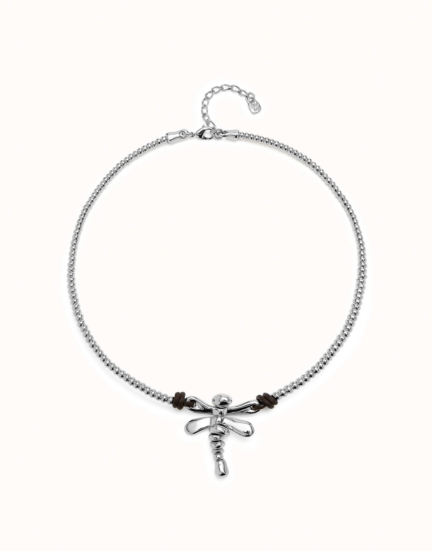 Collana UNOde50 Ser Rebelde con Libellula Centrale Placcata Argento col1960mtl0000u