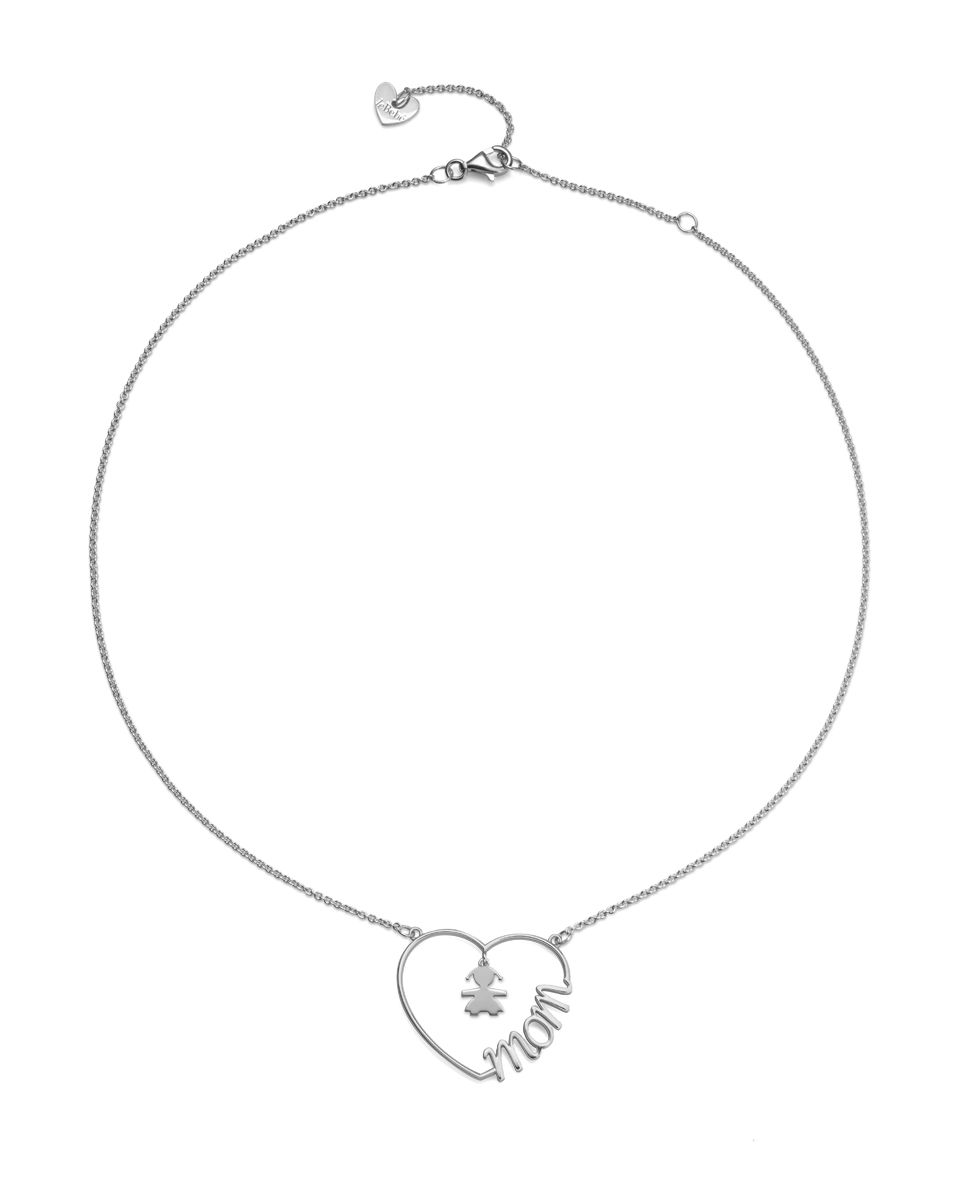 Collana donna Le Bebé in argento con sagoma bimba - Festa della Mamma LBBCDM24/F