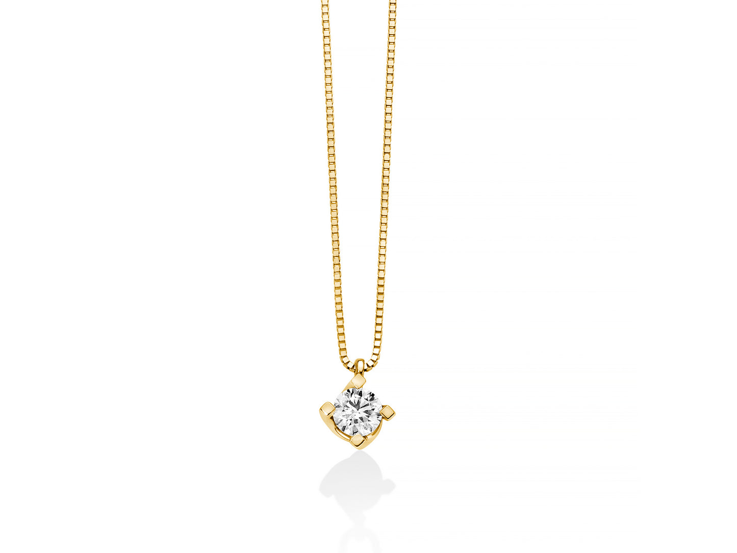 Collier Punto Luce Miluna in Oro 750 con Diamante - CLD5065G-020