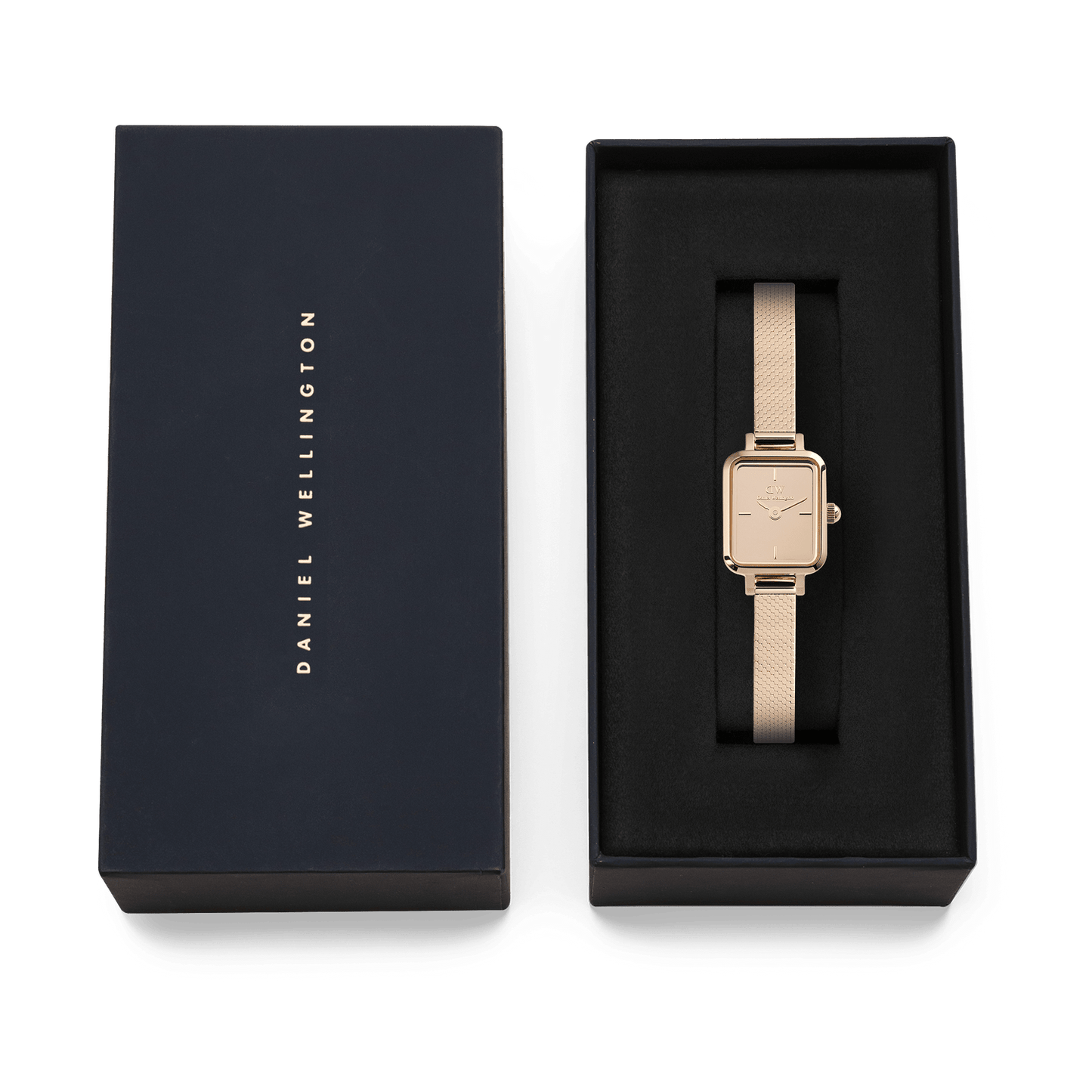 Daniel Wellington Orologio Quadro Mini Reflection Rose Gold - DW00100799