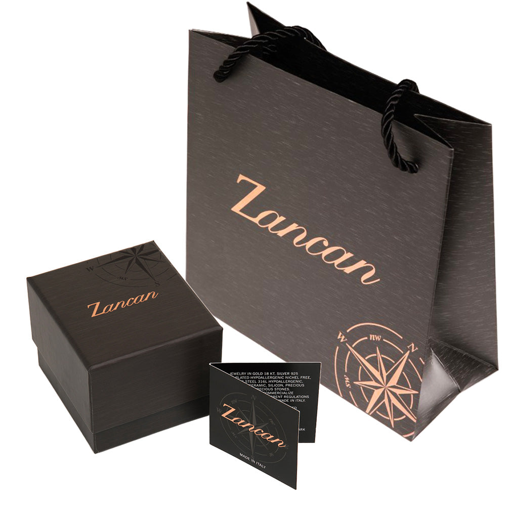 Gemelli Uomo Zancan in Acciaio con Zirconi - Collezione Hiteck EHG065