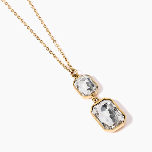 Girocollo Dorato Regolabile con Cristalli Pendenti | Cod. 851002 2