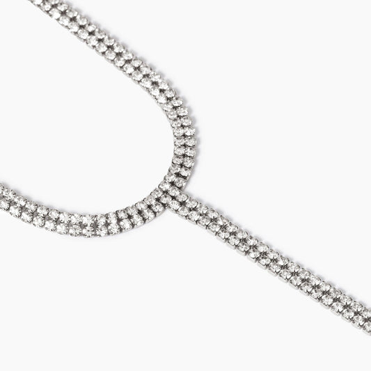 Girocollo Tennis Cravattino con Cristalli Kidult Style 10 - 851018