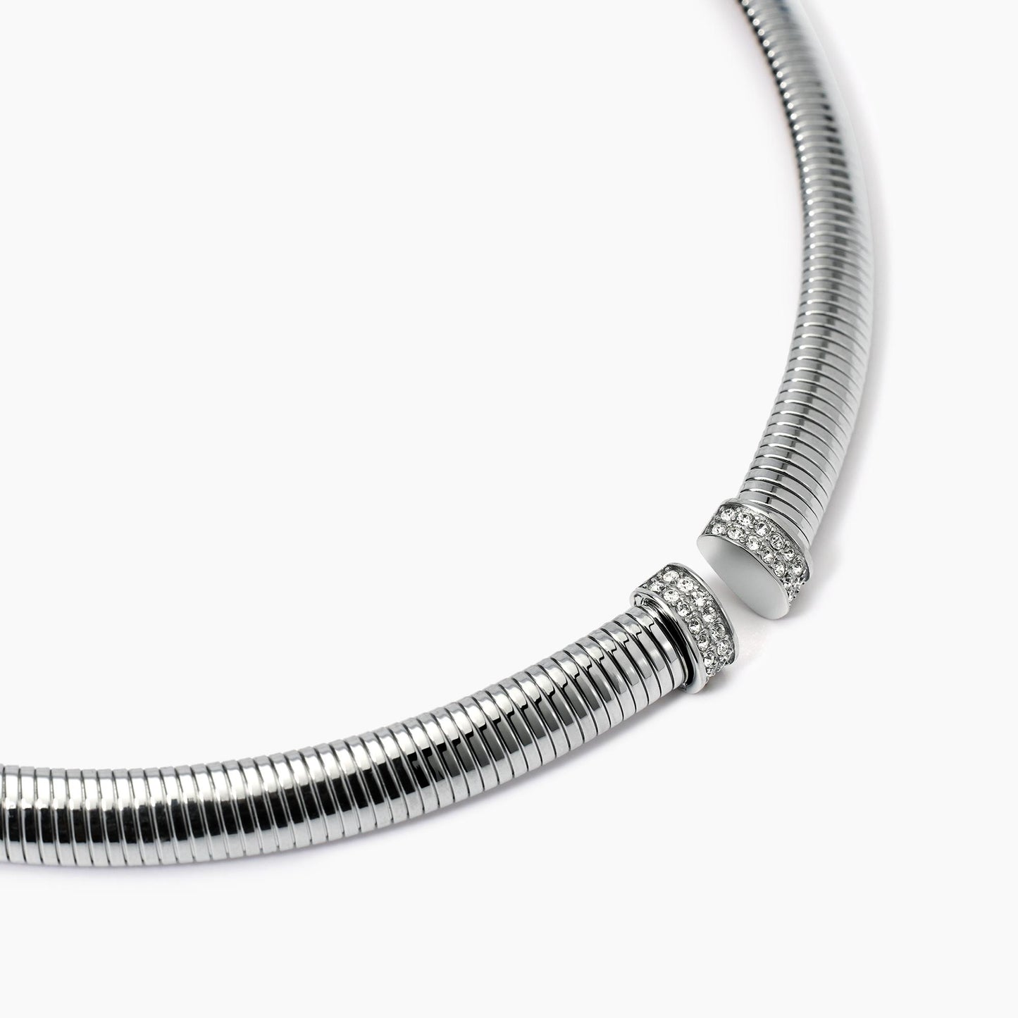 Girocollo Tubogas in Acciaio con Cristalli Kidult Style 13 - 851030