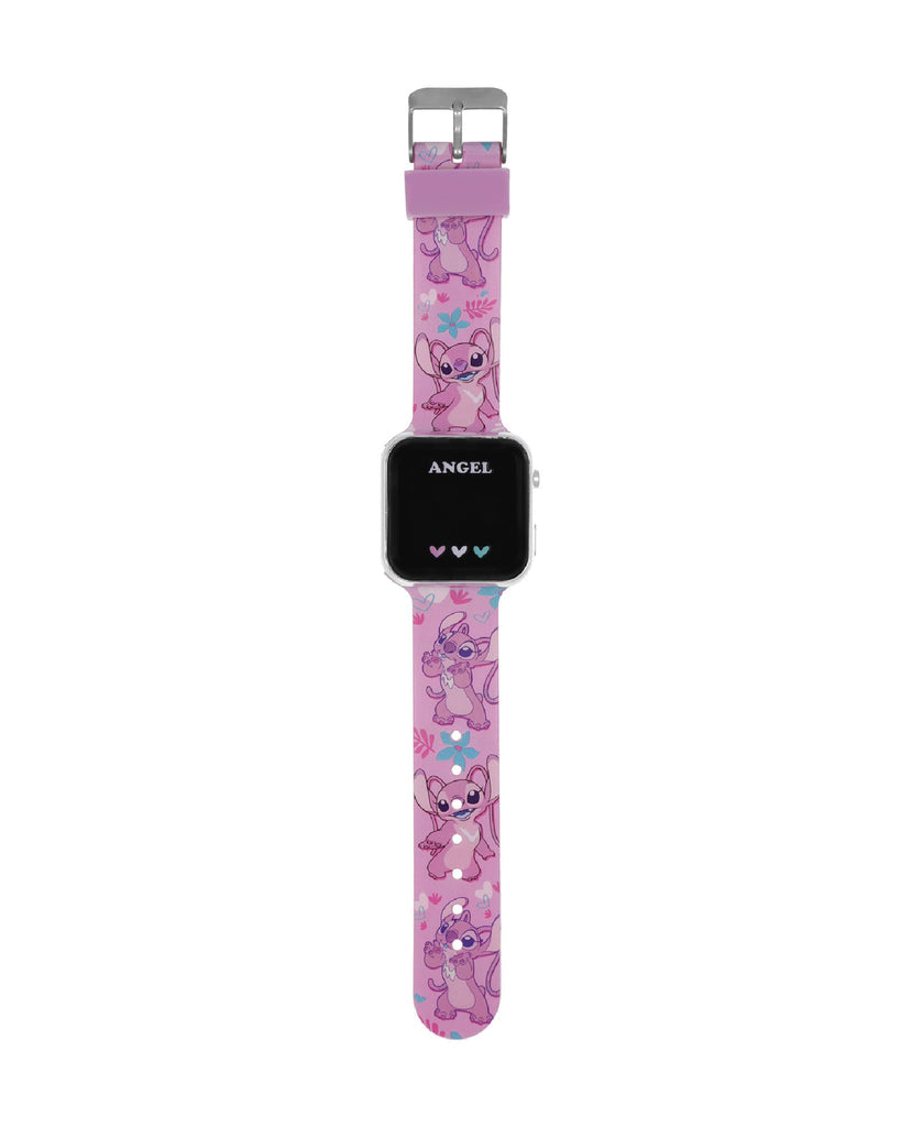 DISNEY-Lilo-and-Stitch-LAS4087---Orologio-con-cinturino-a-LED,-rosa