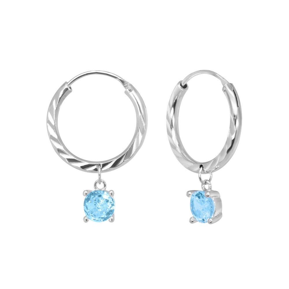 Orecchini Chimiama in Argento 925 con Colore Acquamarina - Codice: 140527