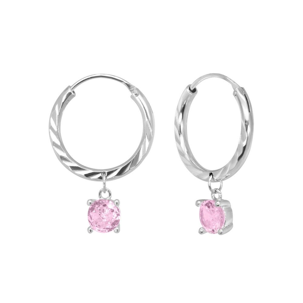 Orecchini Chimiama in Argento 925 con Colore Kunzite - Codice: 140526