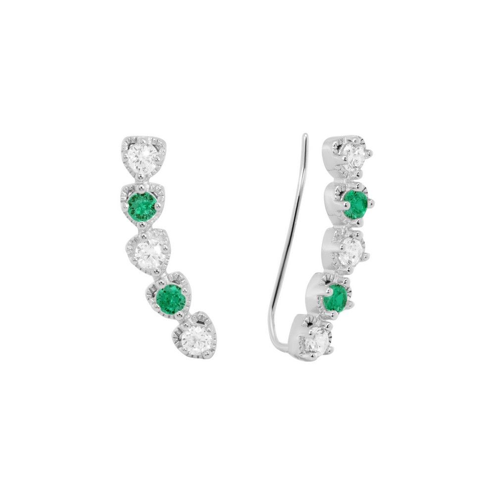Orecchini Chimiama in Argento 925 con Colore Smeraldo - Codice: 140530