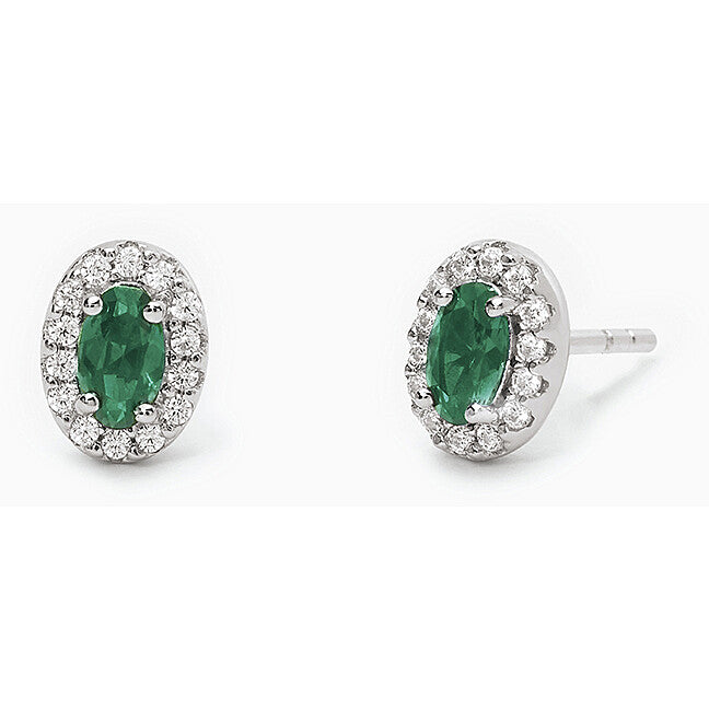 Orecchini Donna in Argento con Zirconi Bianchi Mabina Gioielli Cool or Rétro 563649