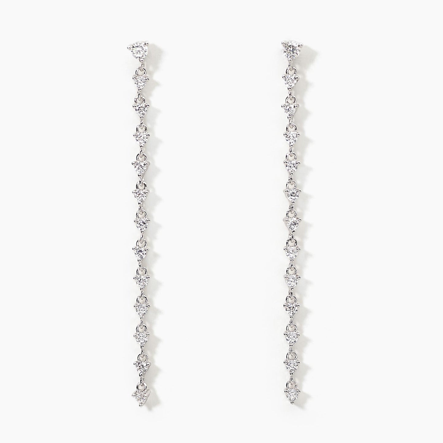 Orecchini MABINA LONG NIGHT con pendente tennis in zirconi - Codice 563518