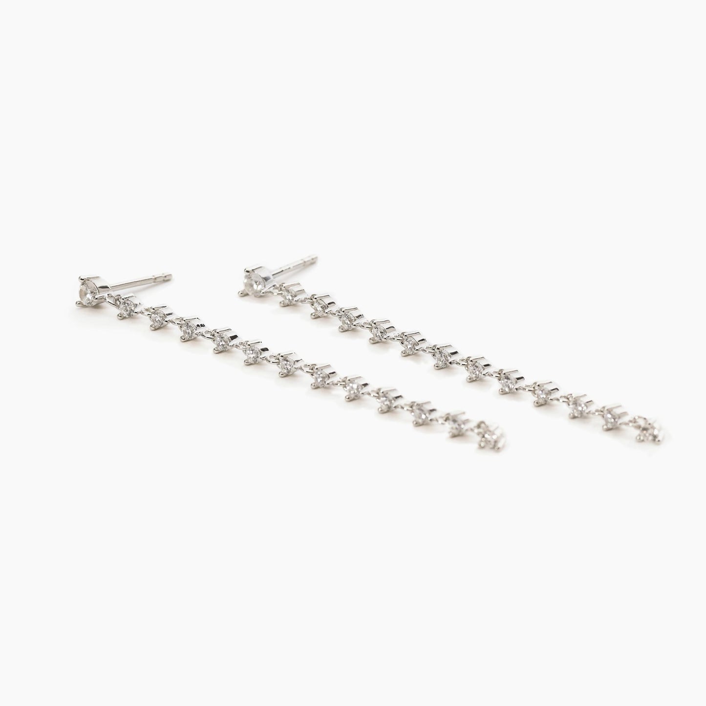 Orecchini MABINA LONG NIGHT con pendente tennis in zirconi - Codice 563518