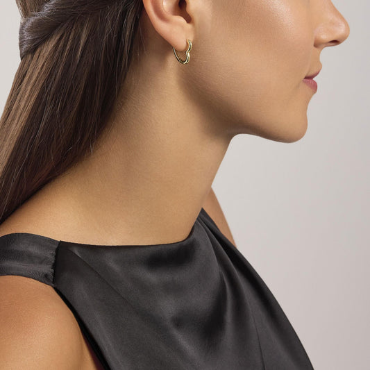 Orecchini Mabina Dietro L'angolo in Argento 925 Placcato Oro 563836 2