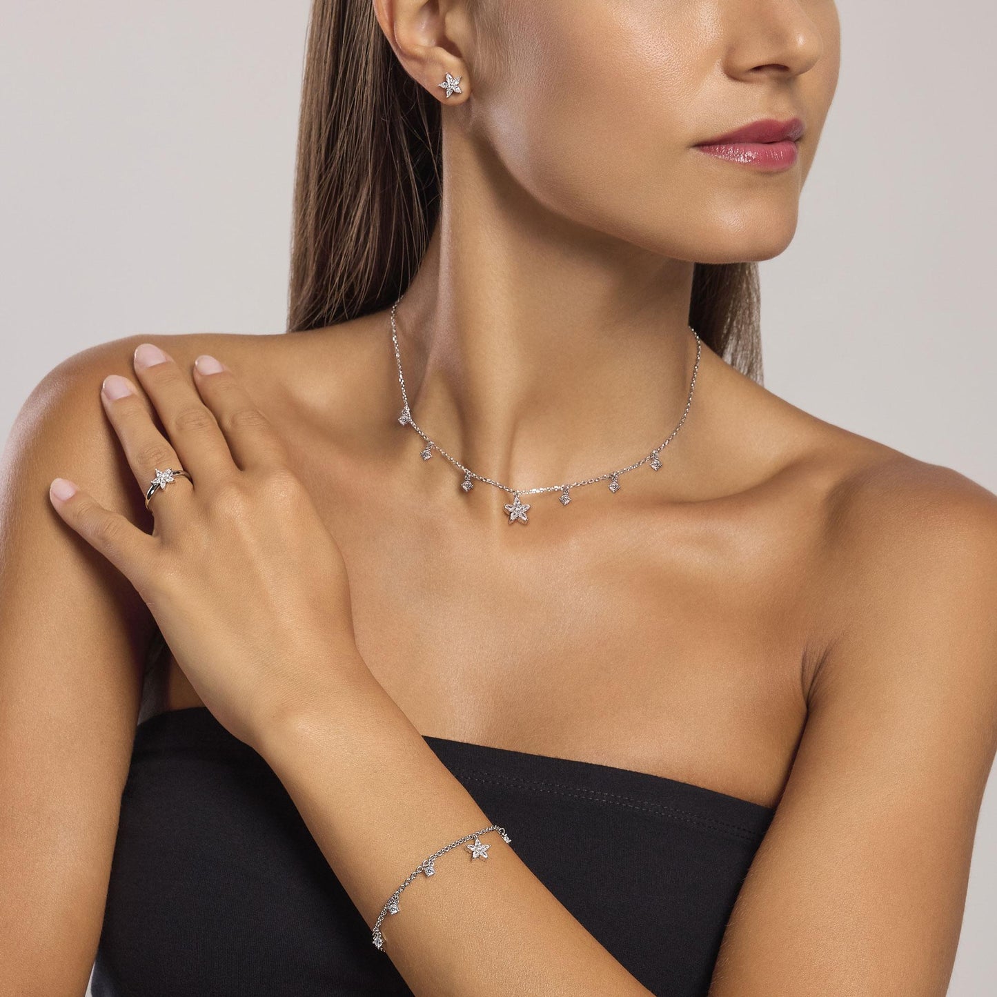 Orecchini Mabina Incantesimo in Argento 925 Rodiato con Zirconi - 563830 3