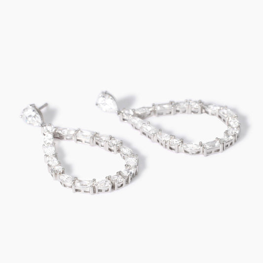 Orecchini Mabina Luxury in Argento 925 Rodiato con Zirconi - 563813 2