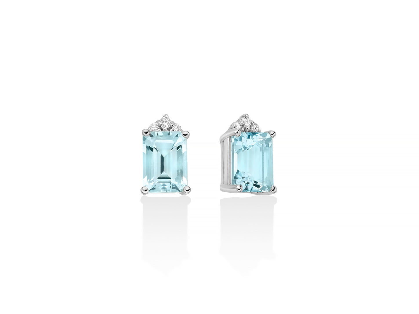 Orecchini Miluna in Oro 750 con Acquamarine e Diamanti - ERD2844