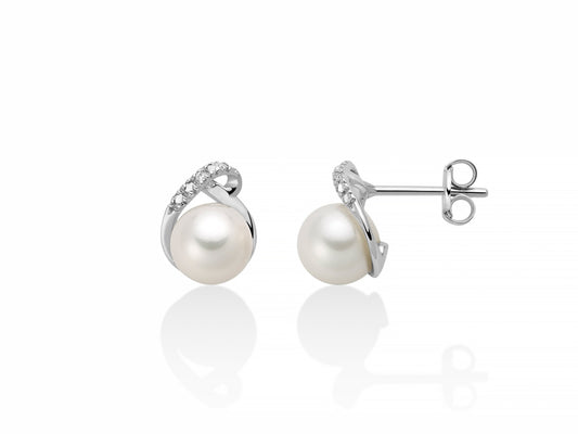 Orecchini Miluna in Oro 750 con Perle e Diamanti - 379620 orecchini