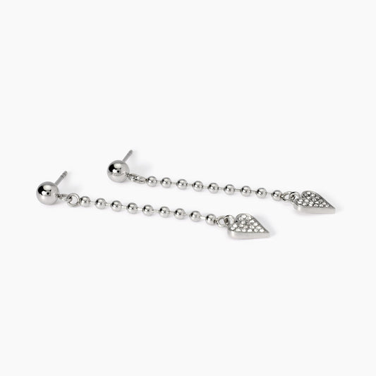 Orecchini Pendenti Kidult Style 18 con Cuori in Cristalli - 861037