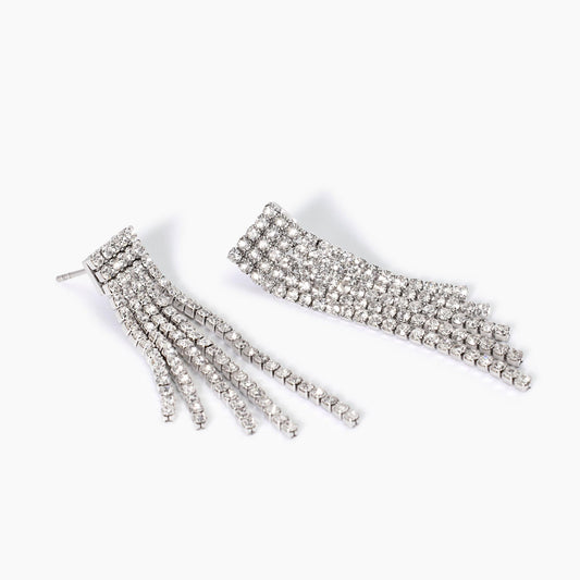 Orecchini Tennis Kidult Style 10 in Acciaio 316L con Cristalli - 861012 2