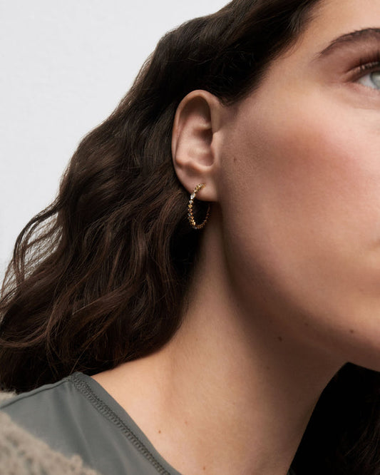 Orecchini a Cerchio Lotus PDPAOLA con Pietre Multicolore |AR01-C78-U