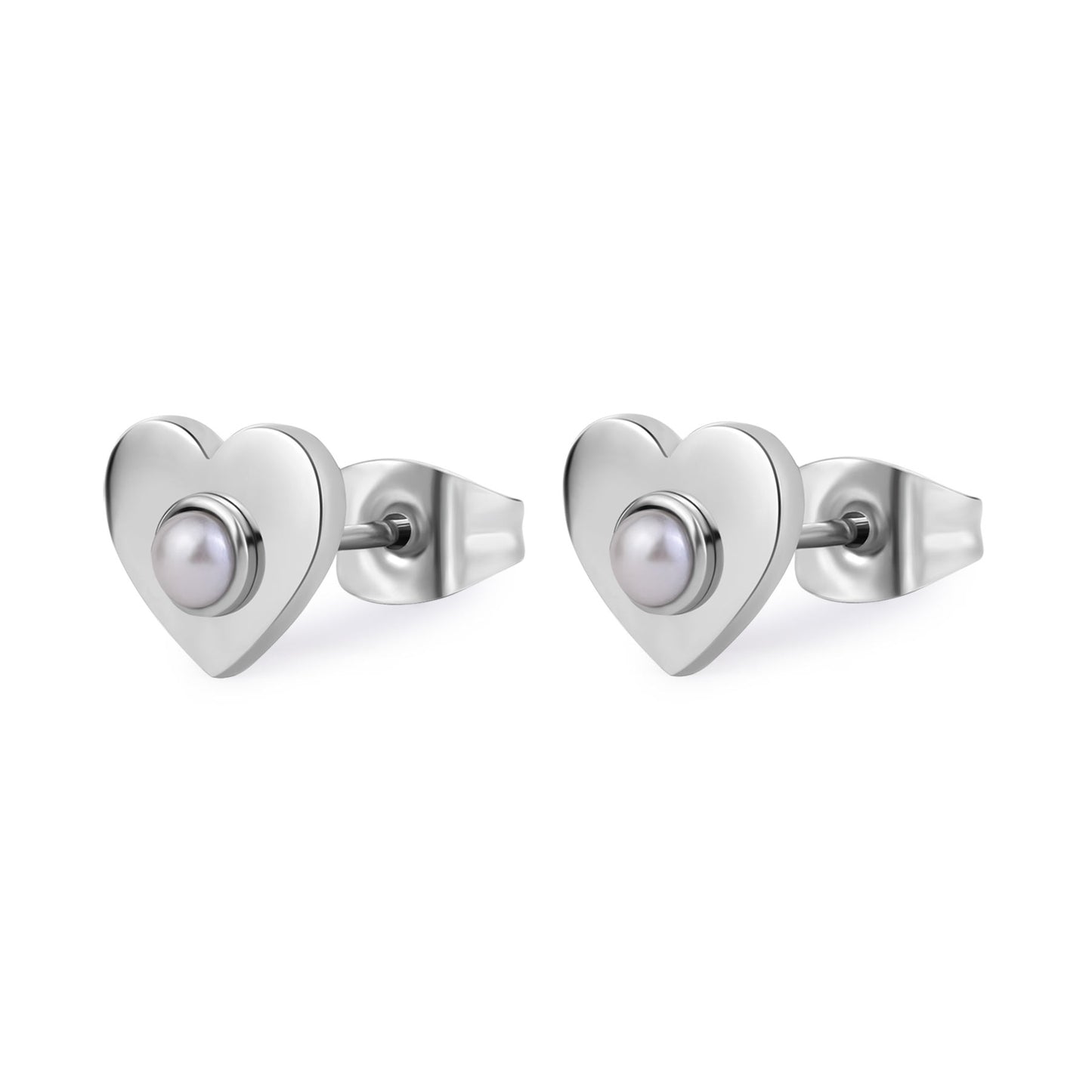 Orecchini a Lobo Cuore e Perla - S'Agapõ - SSG35