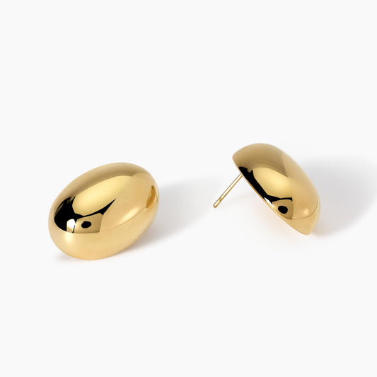 Orecchini a Lobo Donna Kidult Style 09 in Acciaio Dorato - 861043