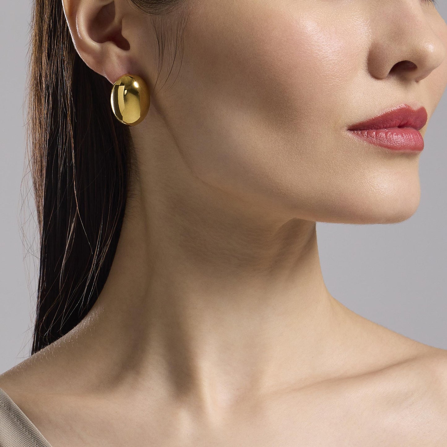 Orecchini a Lobo Donna Kidult Style 09 in Acciaio Dorato - 861043