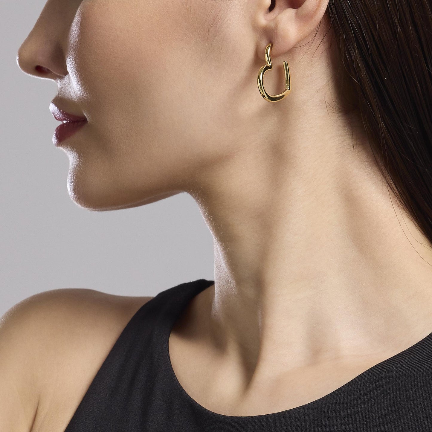 Orecchini a Lobo in Acciaio Dorato con Cuori Kidult - 861032