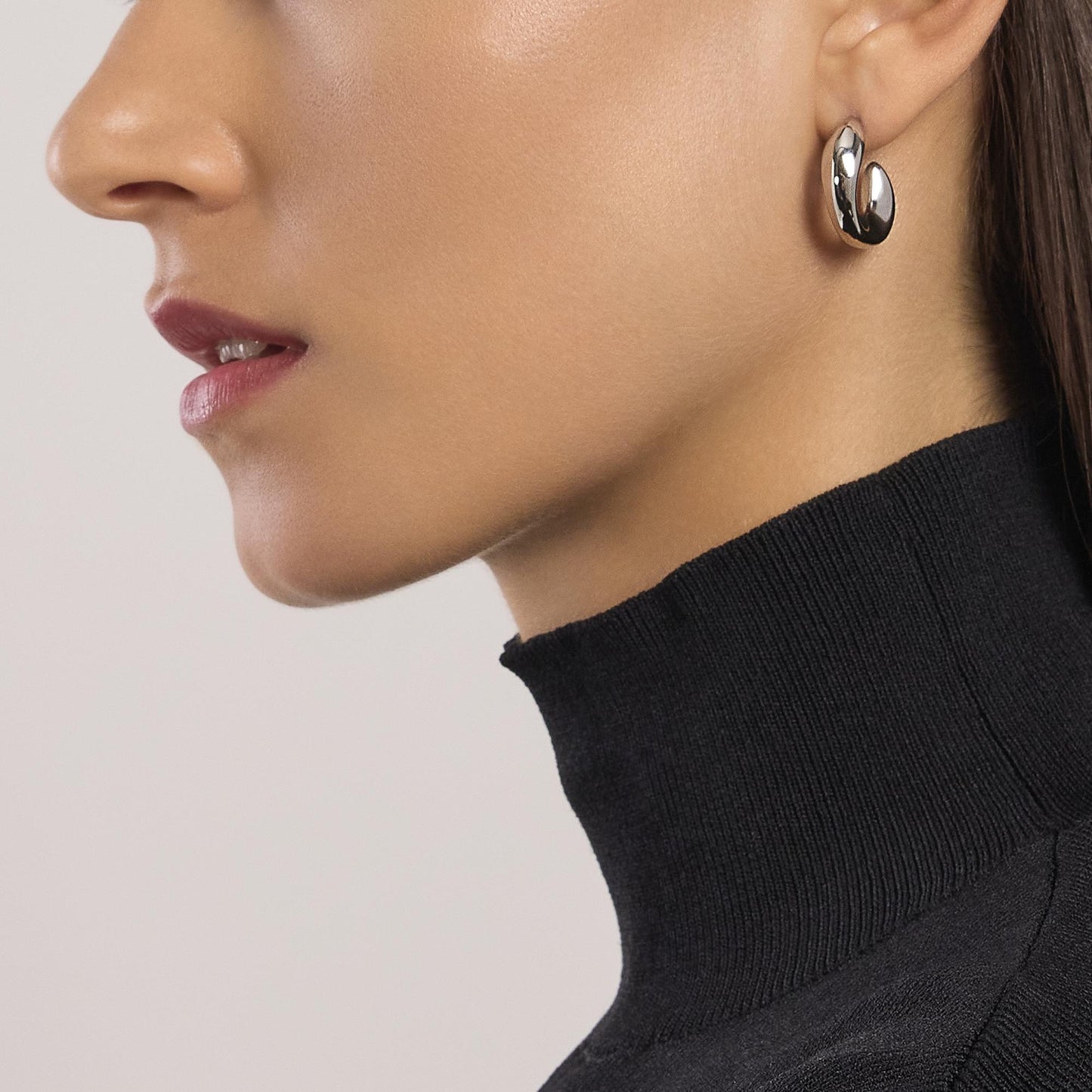 Orecchini a Mezzaluna Arricciata | Cod. 861014 3