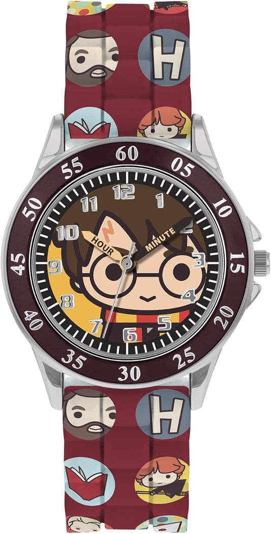 Orologio Analogico al Quarzo Disney Harry Potter TIME Teacher - Rosso - HP9049