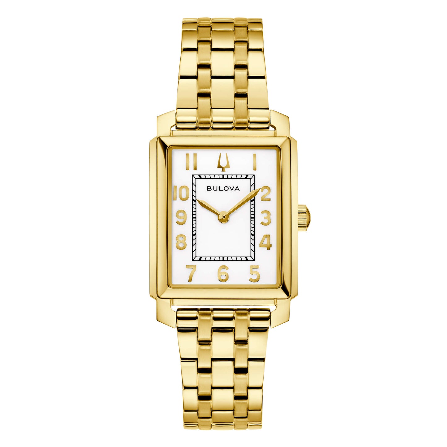 Orologio Bulova Donna SUTTON TANK - Solo Tempo al Quarzo Bicolore Acciaio/Oro, Quadrante Bianco - Codice: 97L186