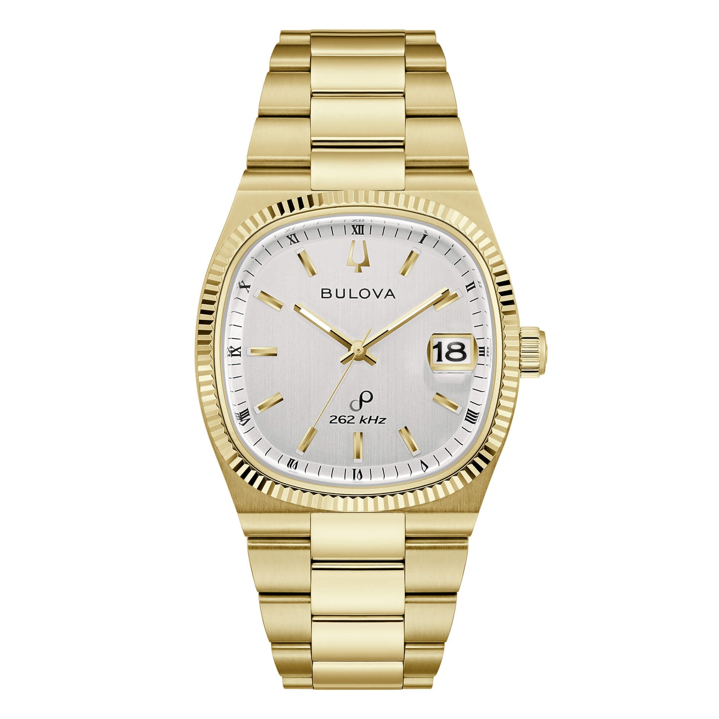 Orologio Bulova Super Seville - Acciaio Placcato Oro, Quadrante Bianco - 97B223