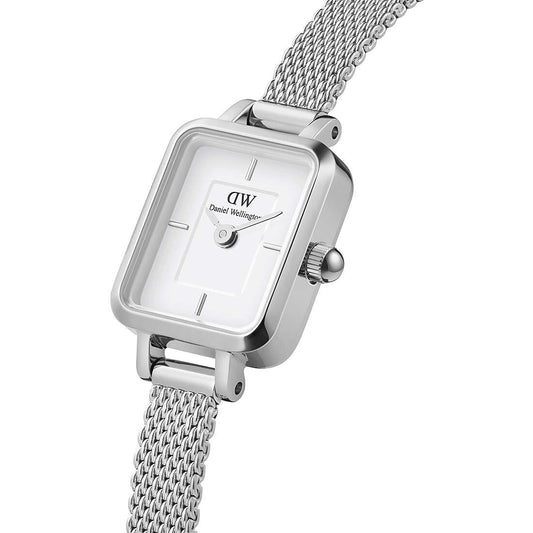 Orologio Donna Daniel Wellington Quadro Mini DW00100726 in Acciaio Argentato