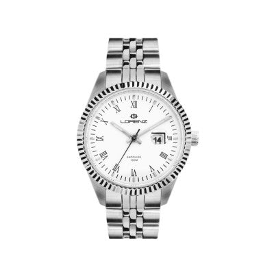 Orologio Lorenz Ginevra Quarzo Donna - Bianco con Ore Romane 030120AA