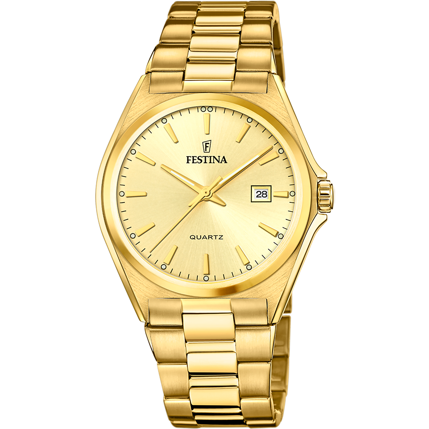 Orologio Uomo Festina Classico F20555/3 - Champagne con Cinturino in Acciaio