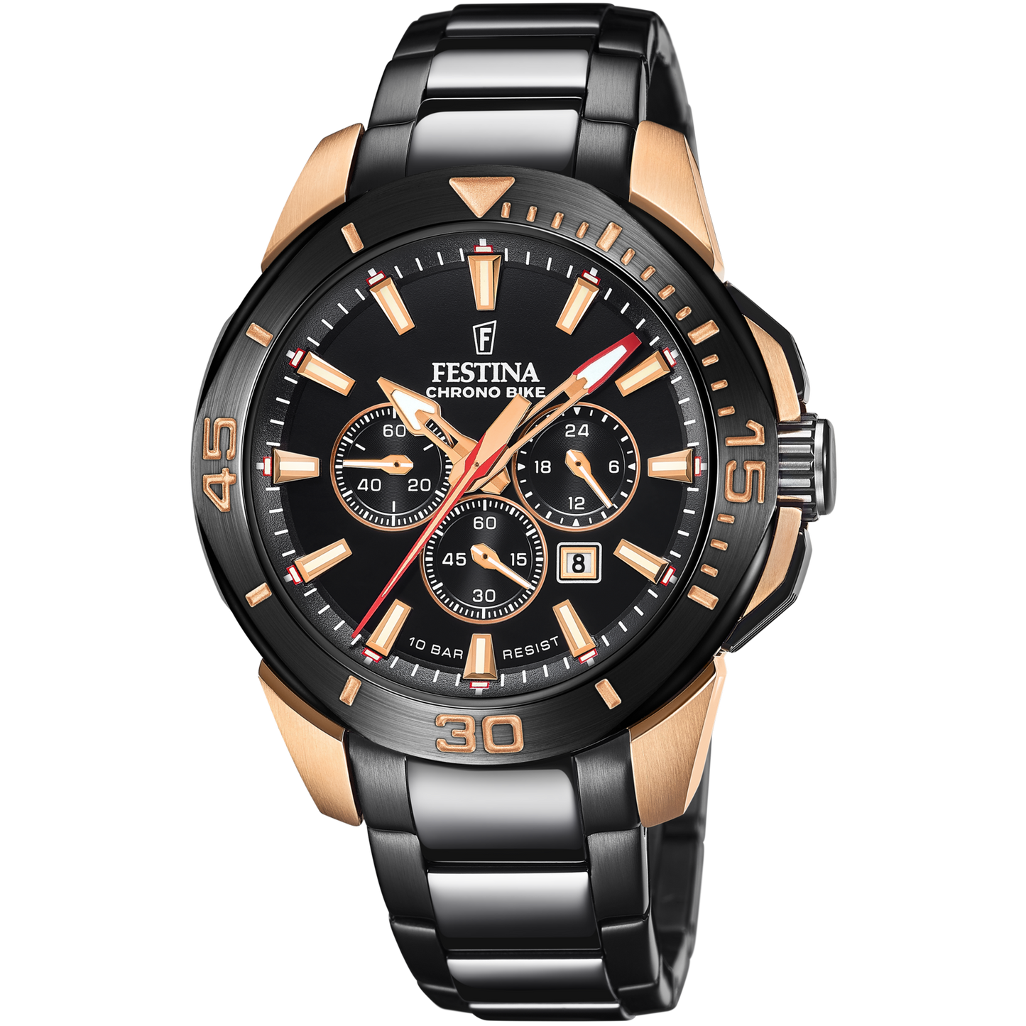 Orologio Uomo Festina Edizioni Speciali F20645/1 - Nero con Cronografo e Cinturino in Acciaio