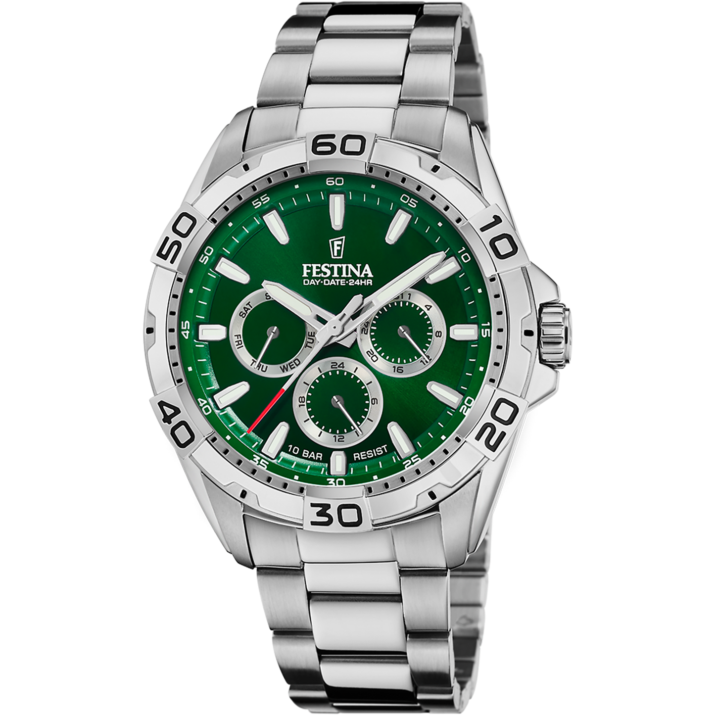 Orologio Uomo Festina F20623/3 - Verde con Cinturino in Acciaio Inossidabile 316L