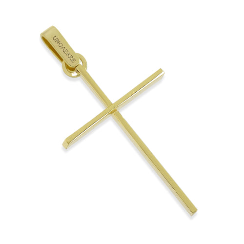 Pendente Croce UNOAERRE in Bronzo Dorato | Collezione Fashion Uomo 2526