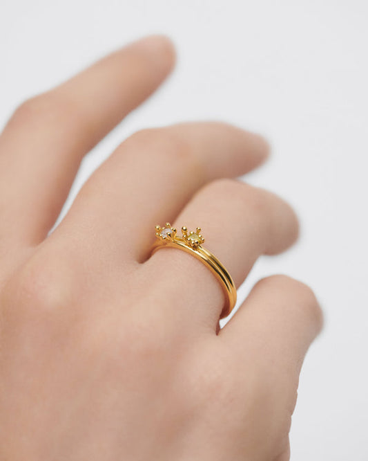 Set di Anelli Les Fleurs con Zirconi | PDPAOLA AN01-C94-08