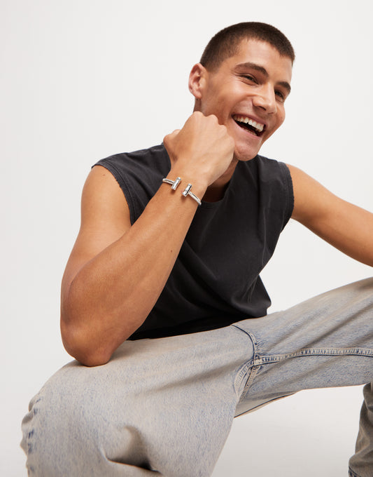 Uno de 50 Bracciale Rigido Ser Natural in Argento Sterling - PUL2443_PLATEADO