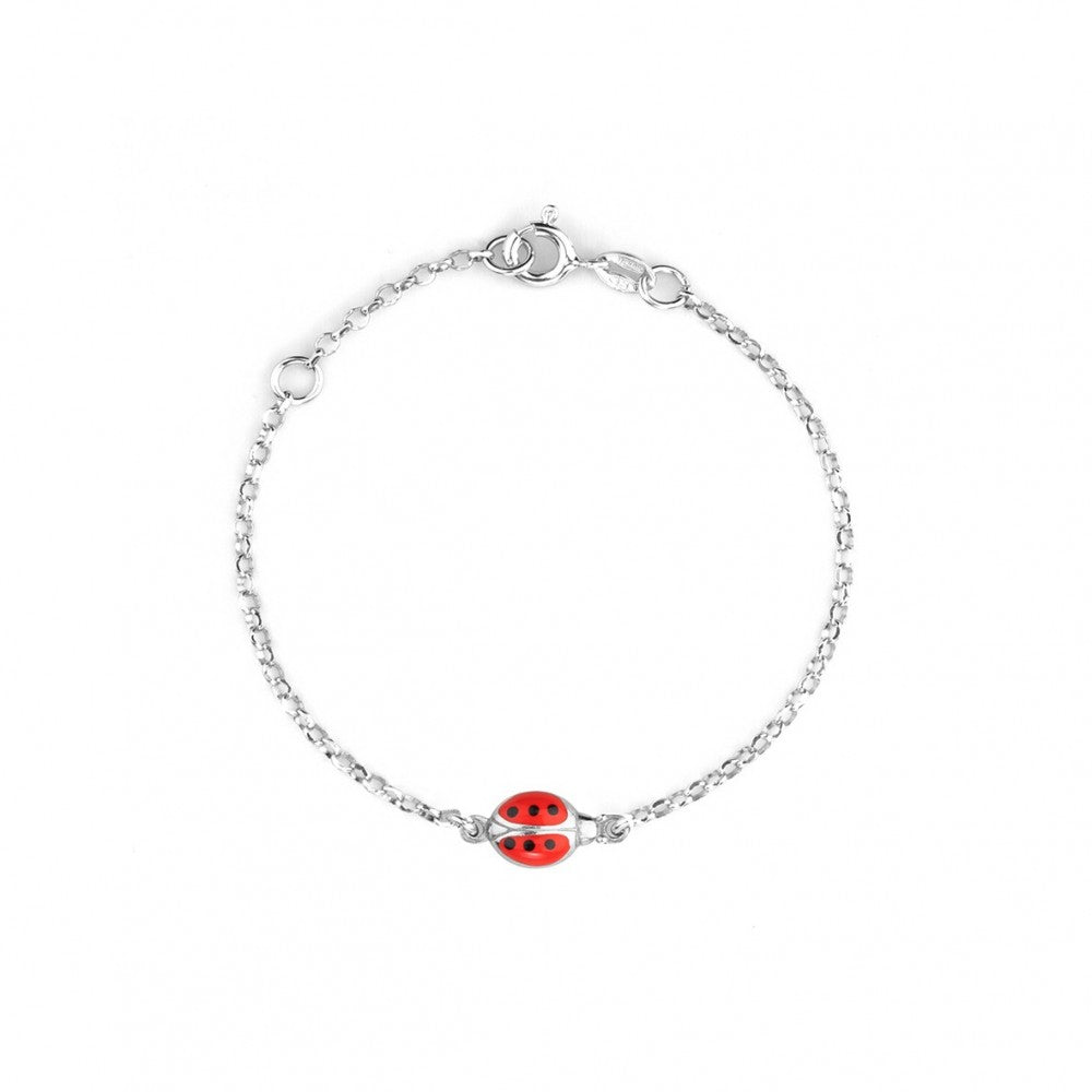 Bracciale Da Bambina In Argento Con Coccinella Piccola - Chi Mi Ama 120032