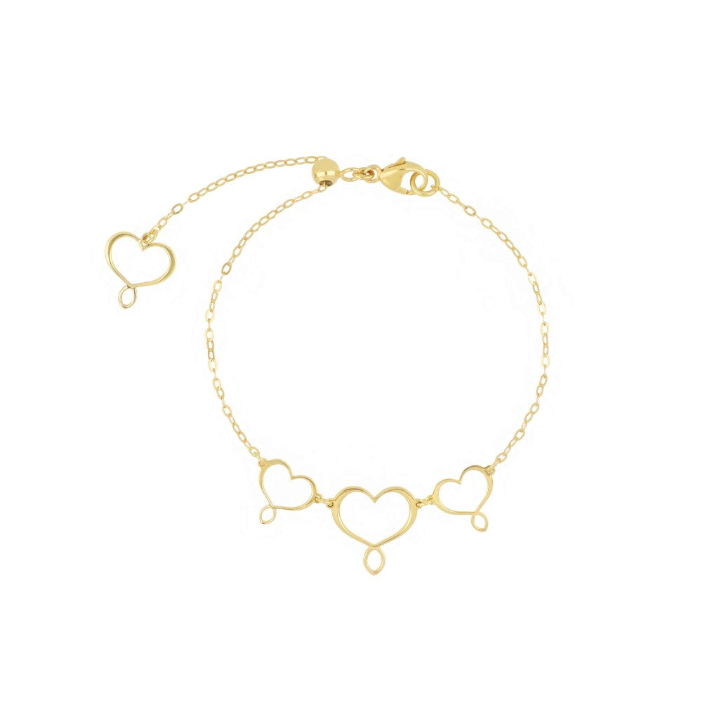 Bracciale a catenina Maman et Sophie in argento 925 dorato con scritta centrale Maman - Alfano Gioielli Gioielleria Palermo.
