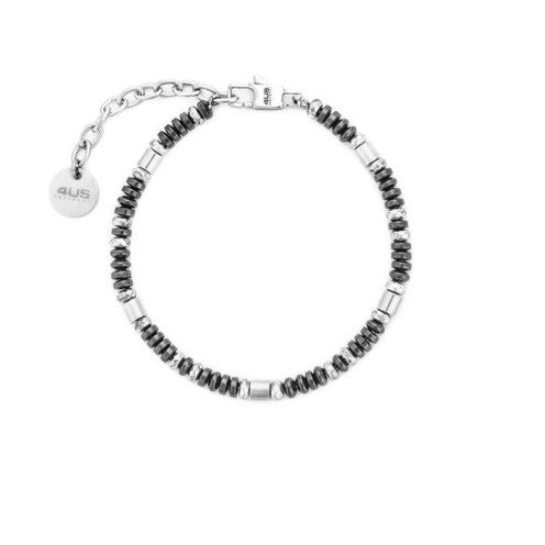 Bracciale Uomo 4US Cesare Paciotti - Acciaio con Biglie Nere (4UBR7816)
