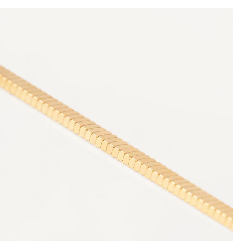 Collana Essentials Snake in Argento Dorato | PDPaola CO01-446-U