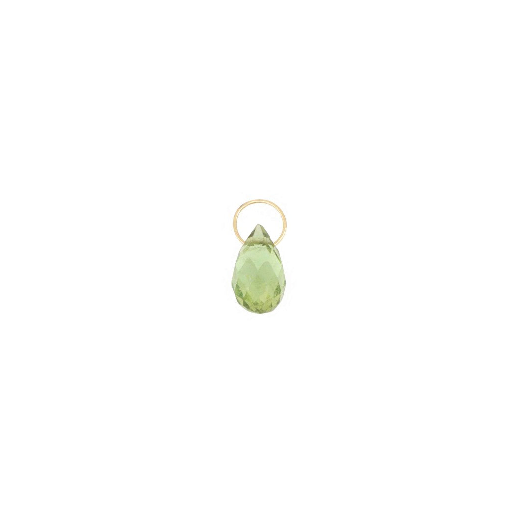 Componente a goccia Maman et Sophie COPRCVEGI in oro giallo 18kt con Peridoto verde naturale per Luxury Piercing - Alfano Gioielli Palermo.