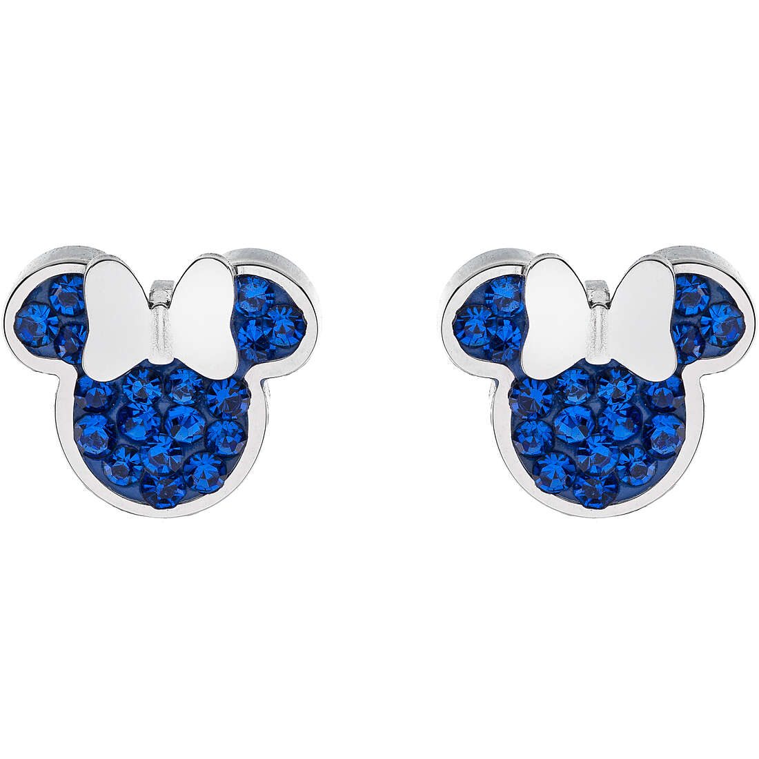 Orecchini Bambina Disney Minnie Mouse con Zirconi Blu - E600177RBL-B.CS