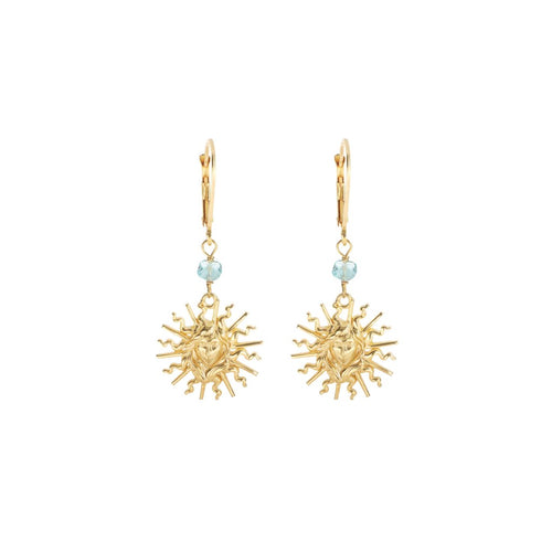 Orecchini Maman et Sophie ORVIA1SOAP - Sole e apatite in Argento 925 Dorato